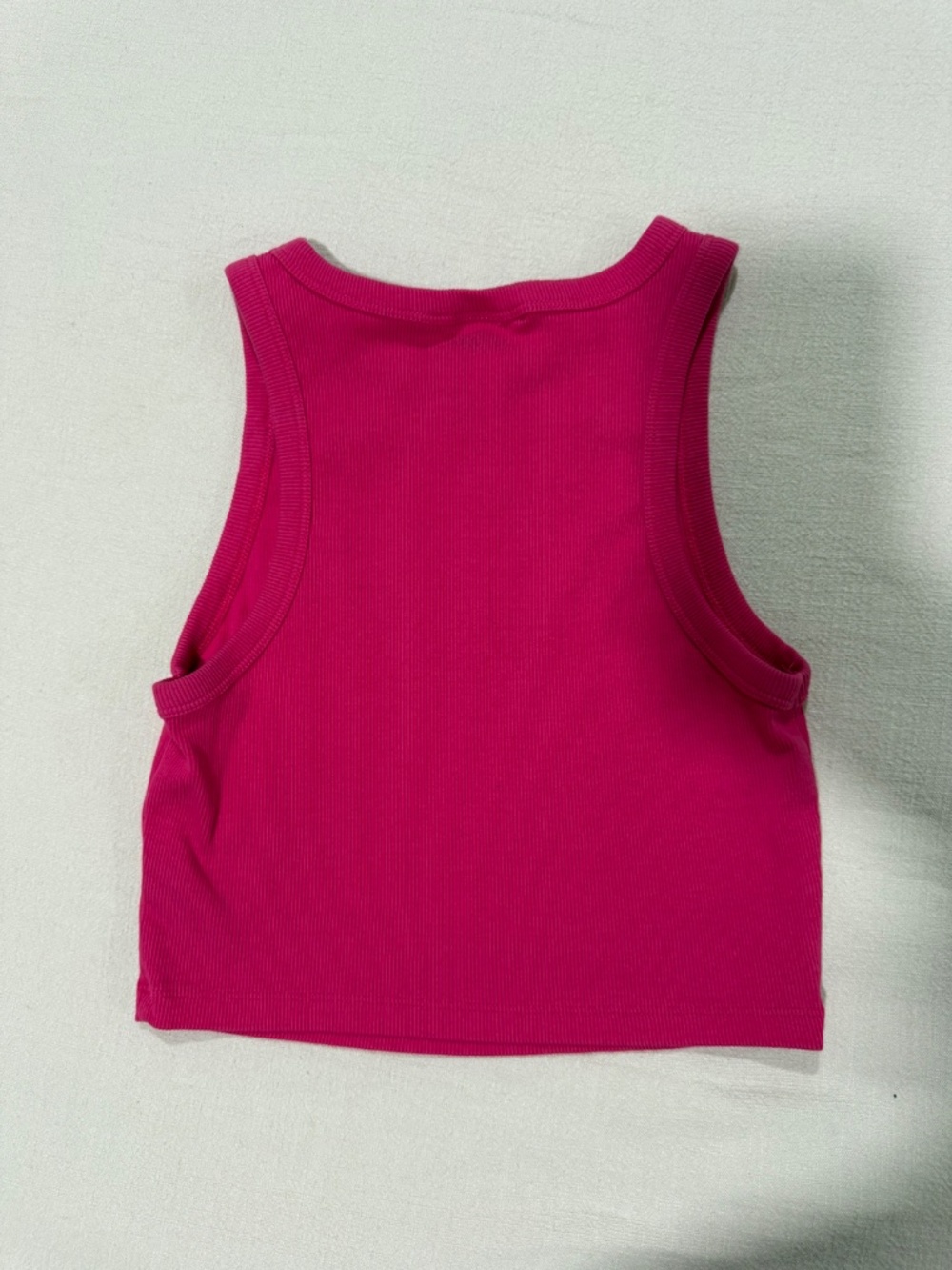 High Neck Ribbed Crop Top - Picture 4 of 4